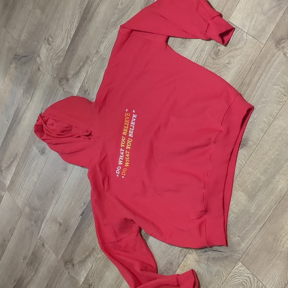 LIPHOP Red Unisex Hoodie Size Large Oversized